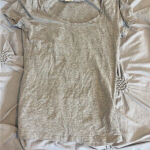 H&M Light Gray Short Sleeve Tee